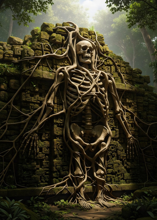 Ancient Jungle Ruins Skeleton 