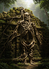 Ancient Jungle Ruins Skeleton 
