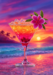 Tropical Sunset Cocktail