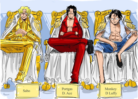 Portgas D. Ace, Sabo and Monkey D Luffy, One Piece