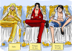 Portgas D. Ace, Sabo and Monkey D Luffy, One Piece
