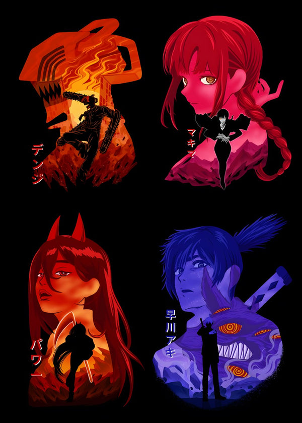 Chainsaw Man Character Split