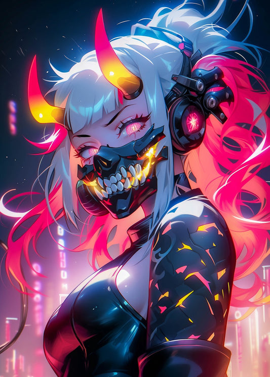 Neon Gamer Girl