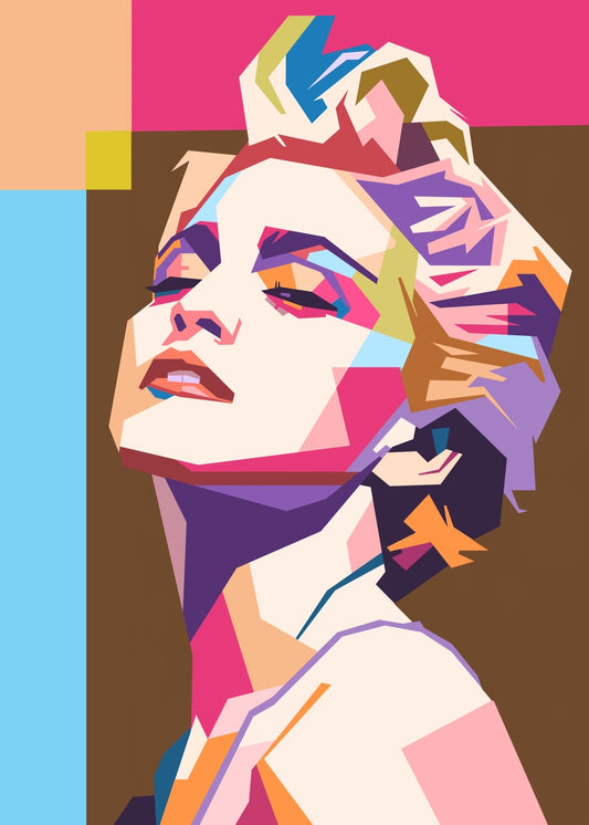 Madonna pop art portrait