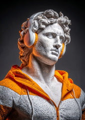 Statue in Headphones