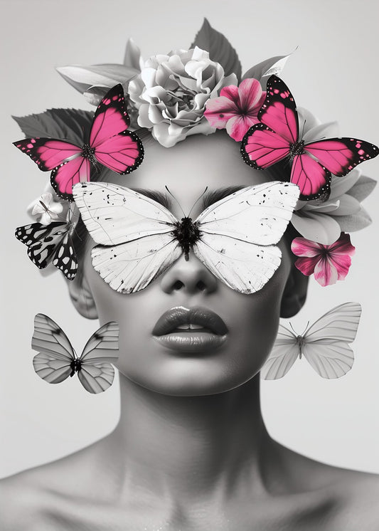 Butterfly Veil Monochrome