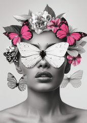 Butterfly Veil Monochrome