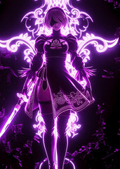 2B neon style, Nier: Automata