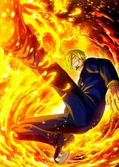 Sanji Flames Strike
