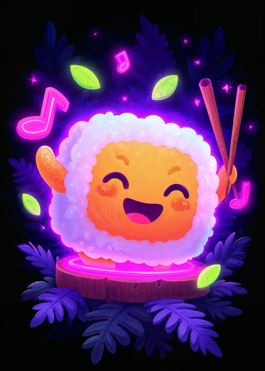 Kawaii Neon Sushi