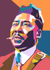 Muddy Waters pop art portrait