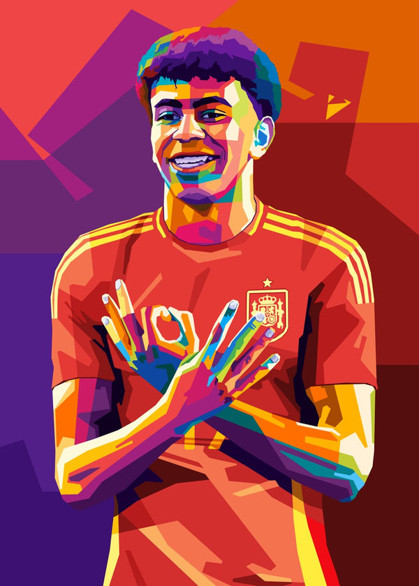 Lamine Yamal Wpap Pop Art