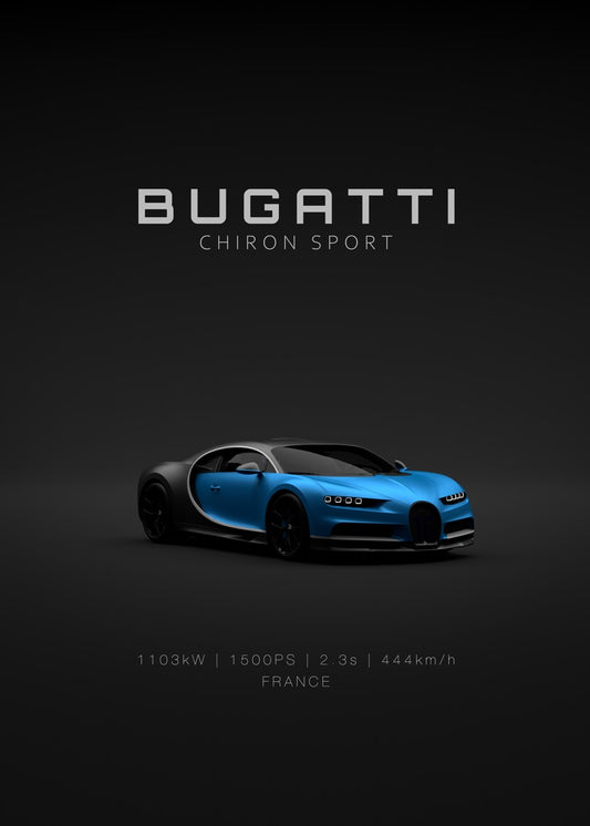 Bugatti Chiron Sport - Blue Fr