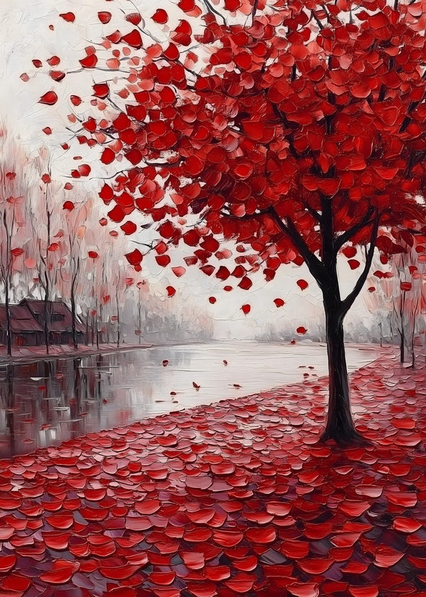 Fall's Crimson Embrace