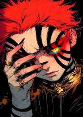 Akaza Intense Stylized, Demon Slayer Kimetsu no Yaiba
