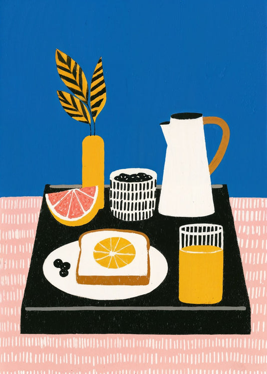 Modern Breakfast Art Print