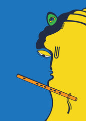 Krishna Hanuman in Minimalism