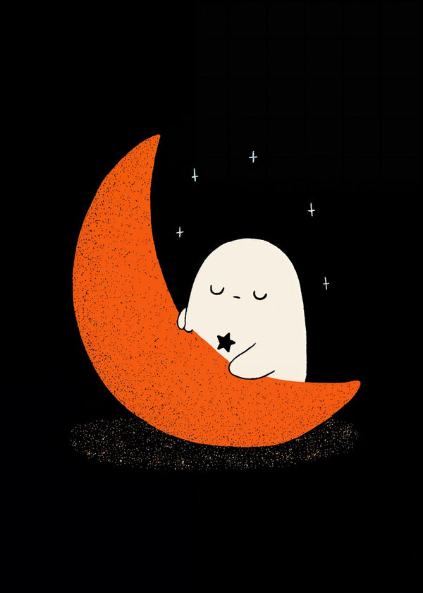 Ghost Sleeping on Moon