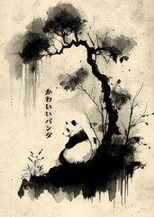 Panda ink painting
