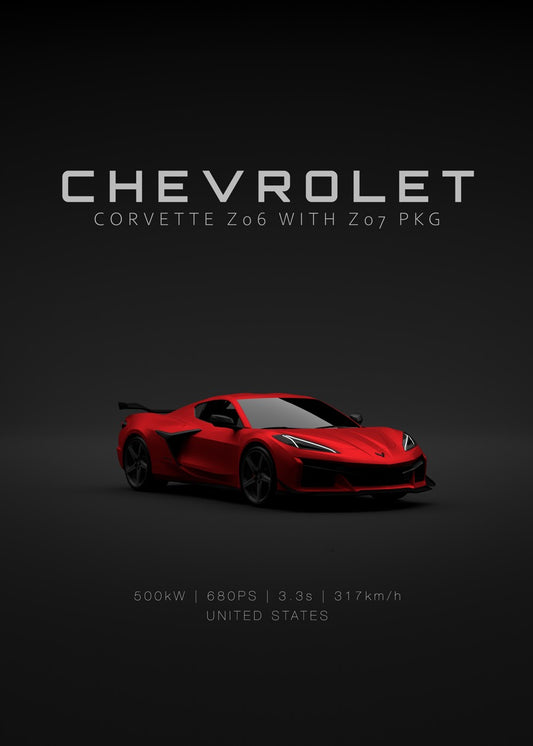 Chevrolet Corvette C8 - Red Fr