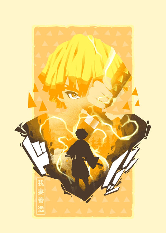 Zenitsu Shibori Demon Slayer 