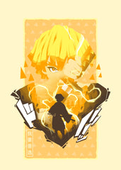 Zenitsu Shibori Demon Slayer 