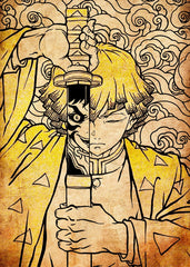 Zenitsu agatsuma, Demon Slayer Kimetsu No Yaiba 