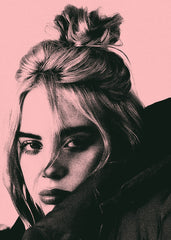 Billie Eilish Pink Potrait