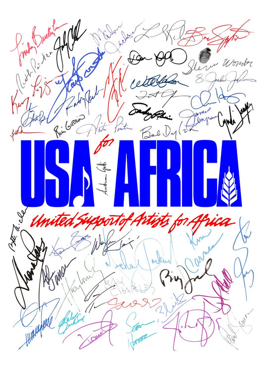 Usa For Africa blue