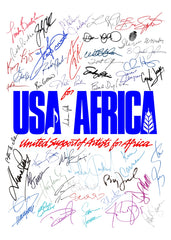 Usa For Africa blue