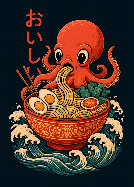 Ramen Octopus Japanese