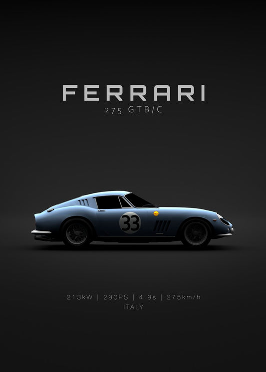 Ferrari 275 GTB C 1966 33 blue