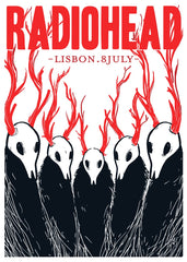 Radiohead Lisbon Concert Art