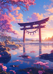 Japanese Torii Cherry Blossom