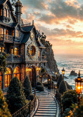  Golden Hour Cliffside Mansion