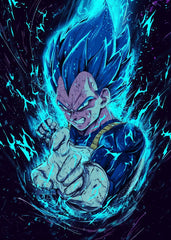 Vegeta Blue ready to fight, Dragon ball