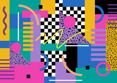 Retro 80s Memphis Pattern