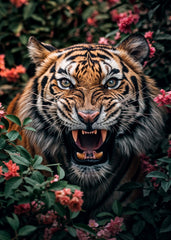 Floral Tiger Wild Close Up