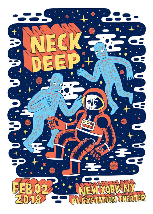Neck Deep Concert Poster