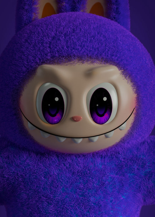 Purple Furry Fluffy 