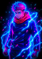 Yuji Itadori Neon Surge, Jujutsu Kaisen