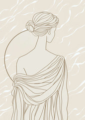 Greek Goddess Line Art
