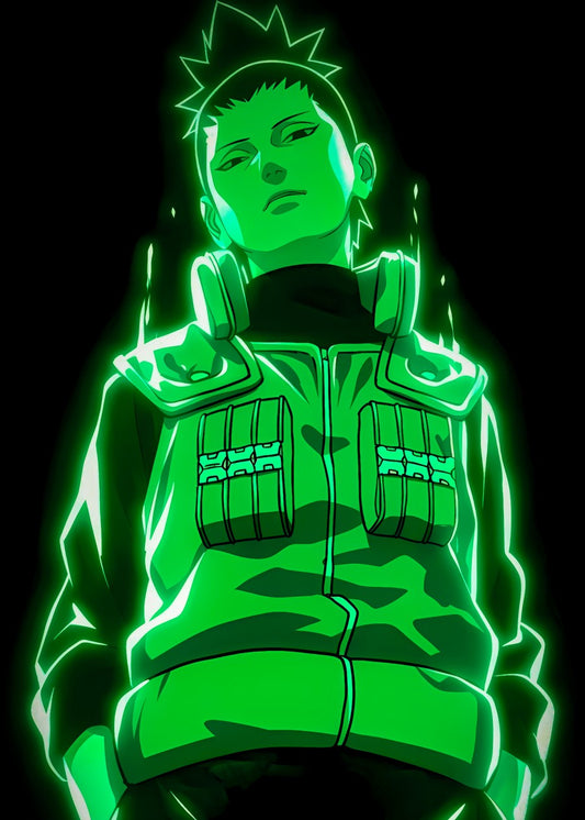 Shikamaru Nara in Green Glow, Naruto