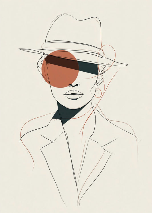 Woman Pencil Art Minimalism