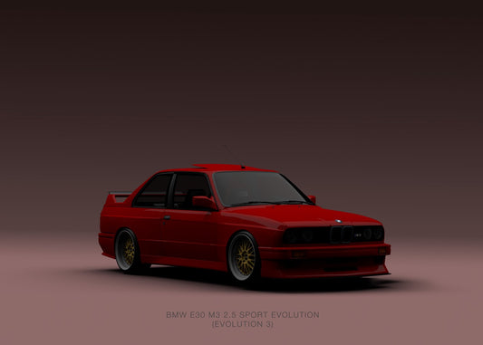 BMW M3 E30 Evo 3 Red Front Lan
