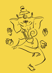Dancing Ganesha Sketch