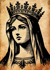 Vintage Maria Queen art
