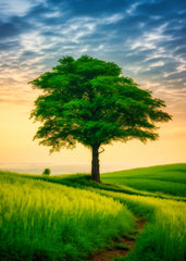 Lone Tree at Golden Hour