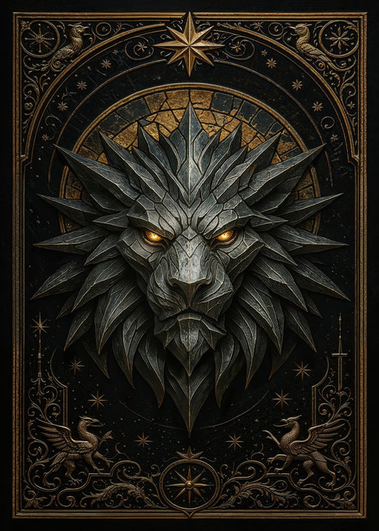 Spiked Lion Head Royal Gothic