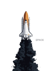 Space rocket Minimalist